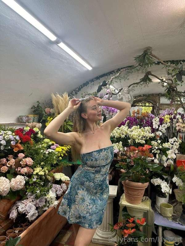 Flowers make me bloom, but your attention makes me glow. Do ..