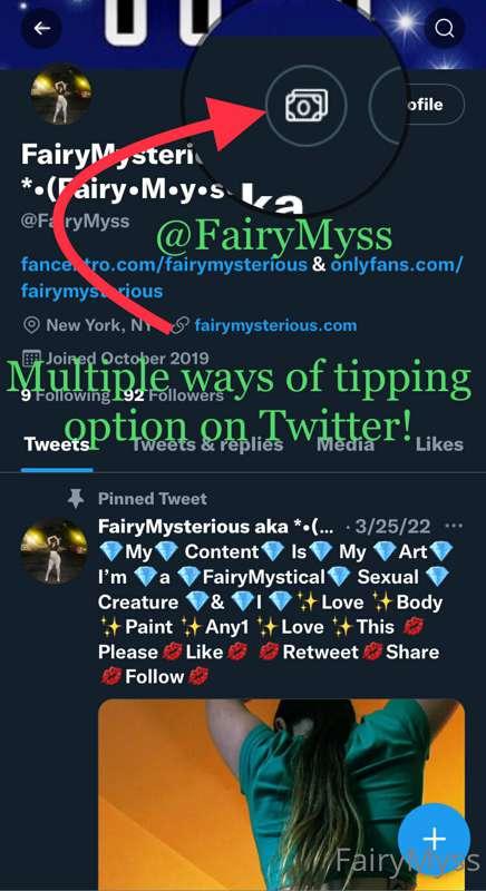 ✅Want to tip in multiple different ways check out my Twitter..