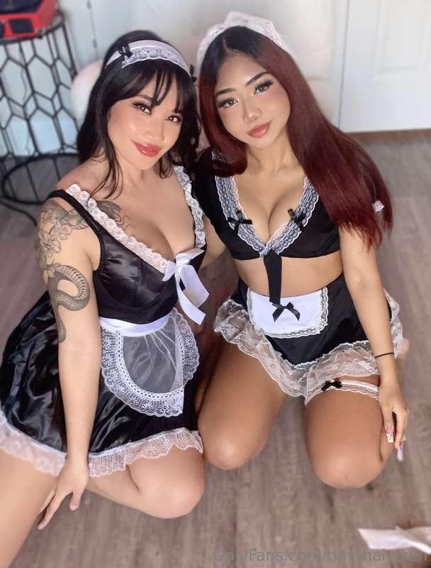 Cum and play with me and @amyfabooboo in our latest MAID BEG..