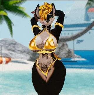 Just a little shake for you~
#Furry #VR #FYP #GoldenBikini #Bikini