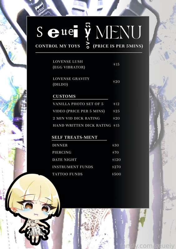 here’s my lovely menu for my lovely babes, xx #menu
𓁼 ‿ 𓁼