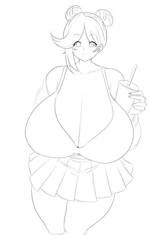 Rain new Outfit WIP lineart