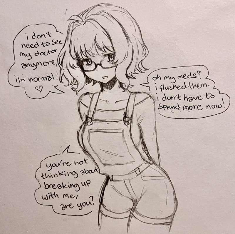 unmedicated aki (trad sketch wip)