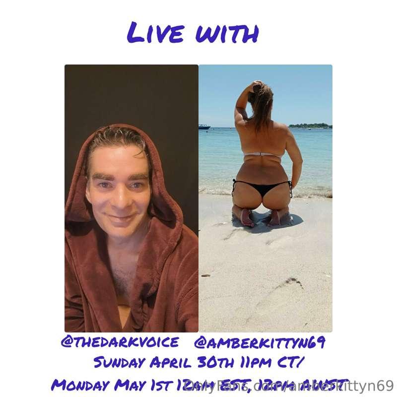 Going live with the amazing @thedarkvoice shortly. Come by c..