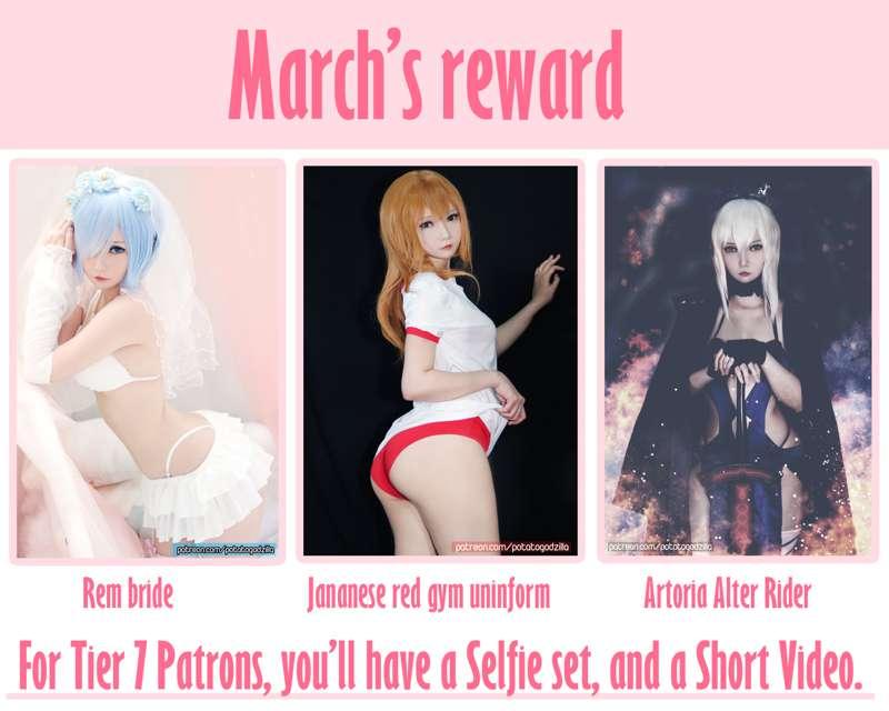 Come and receive my March's rewards  (≧◡≦)