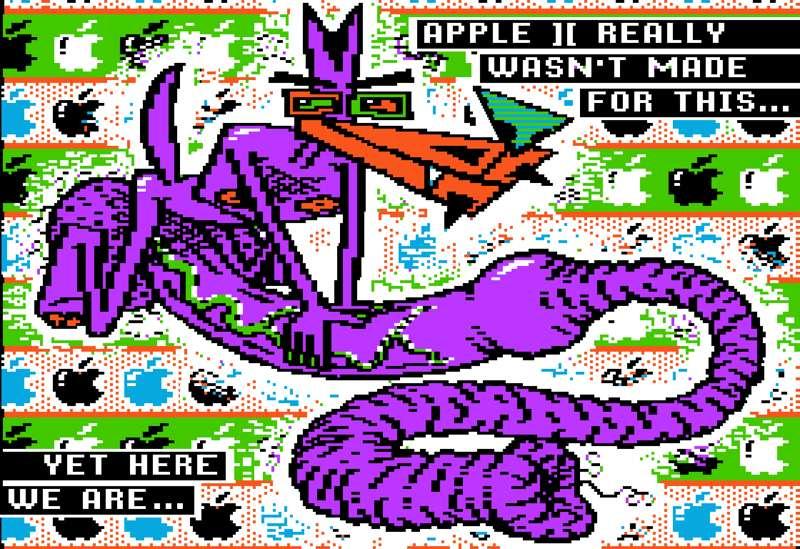 Two more Apple ][ artworks