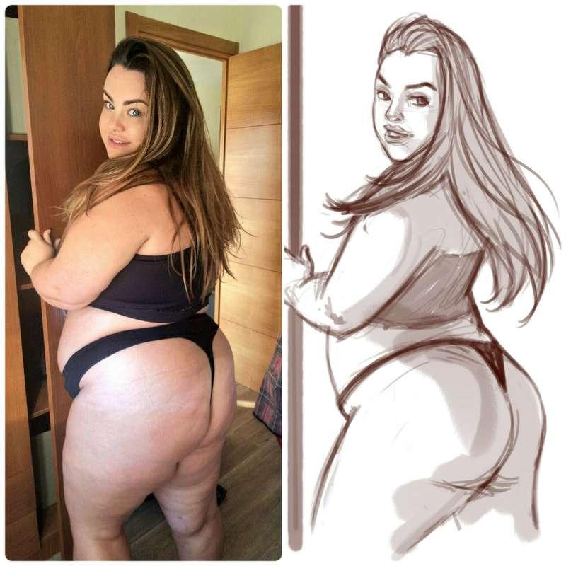 Thank you guys for loving me so much that you even draw me, ..