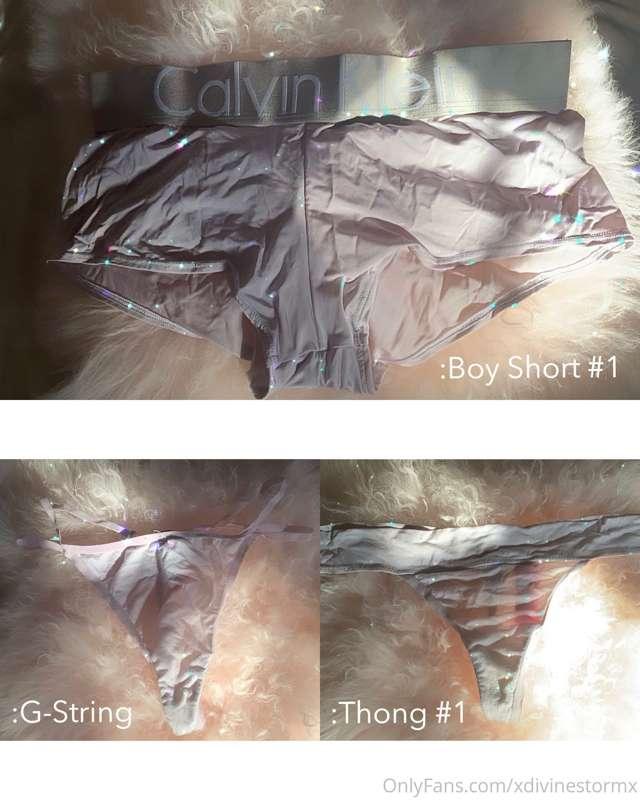 Current panties up for grabs, comment if you’re interested a..