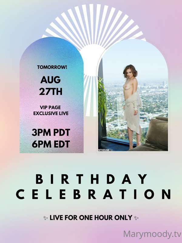 ✨30TH BIRTHDAY LIVE ✨
Join my BIRTHDAY CELEBRATION TOMORROW ..