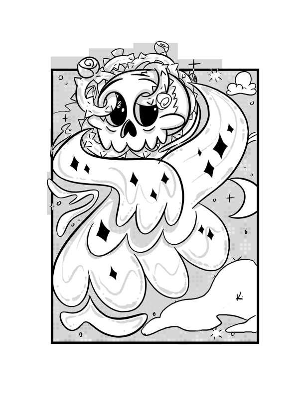 Skull Nebula Print and Merch