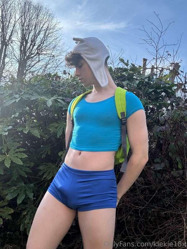 Finn the human from adventure time gone gay! ;)