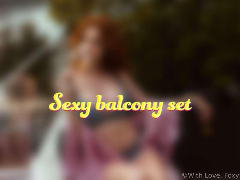 ***New balcony sexy set***🍷
This bra is definitely too small..