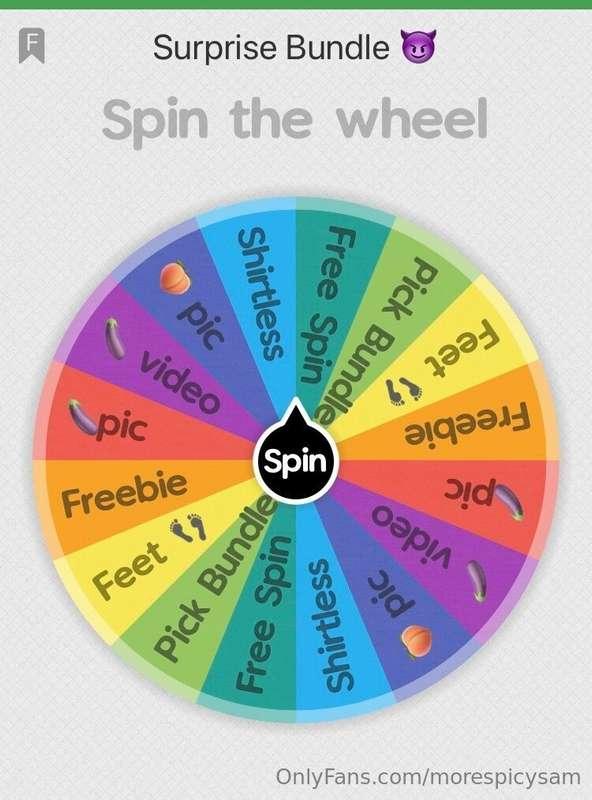 SPIN THE WHEEL! How it works! 1 Spin = $10 2 Spins = 20 3 Sp..
