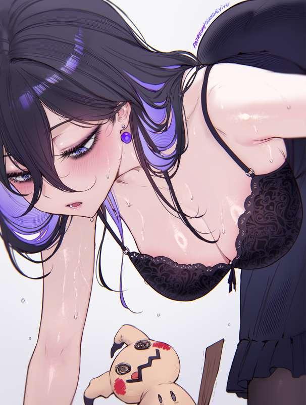 Hex Maniac sweaty lingerie.png psd (R18/NSFW)