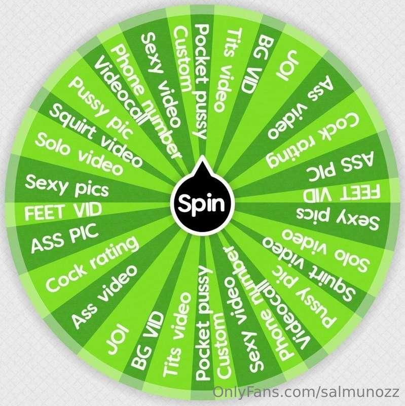LETS TRY YOUR LUCK WITH MY BRAND NEW NAUGHTY WHEEL 🍀🍀💚NE SPI..