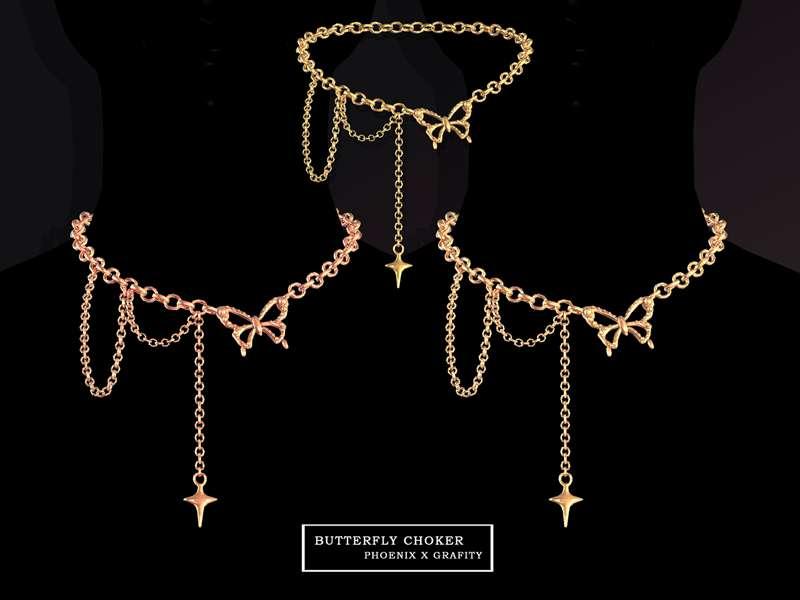 Phoenix X Grafity - Butterfly Choker