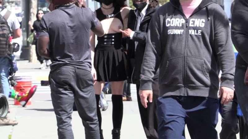 Boob Window Goth Punk Dress Video