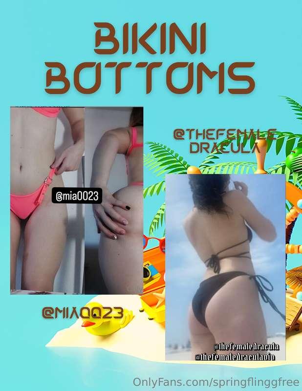 # Bikini Bottoms Competition  Hosted by @springflinggfree 🍑👙..