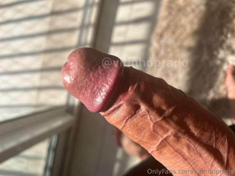 Só a cabecinha de boa noite pra vocês 😜  Just the tip of goo..