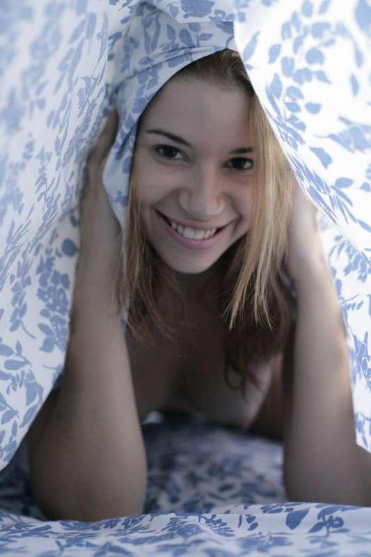 In the sheets...