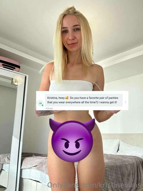 I was asked about my favorite panties 😏

Who would like to s..