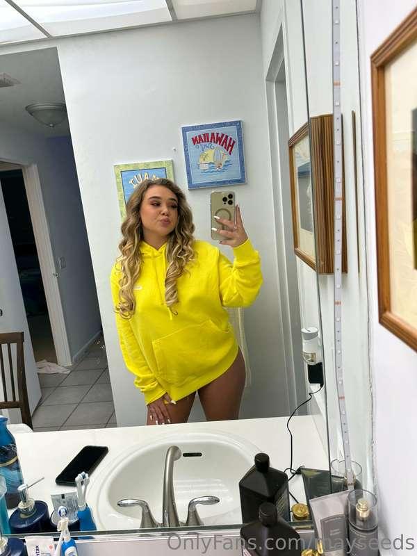 Swipe to see what’s under the hoodie 😈