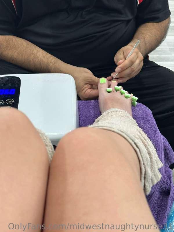 Treating myself to a pedicure for my birthday weekend since ..