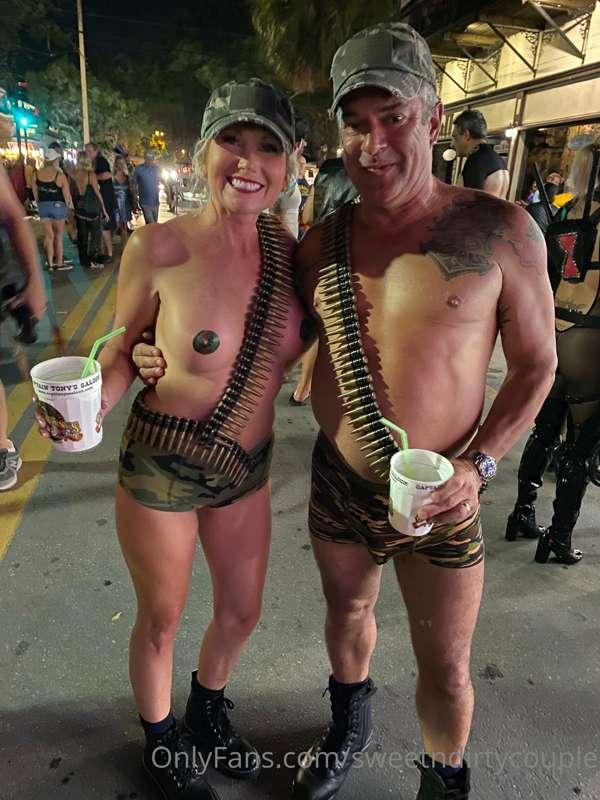 Celebrating skin in the streets of Key West!