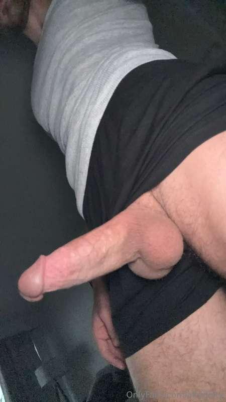 Oops. Cock fell out of my shorts again 🥵