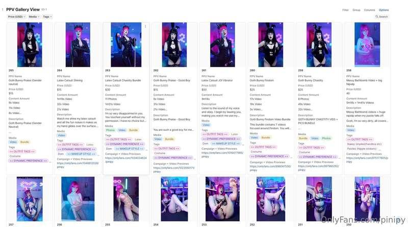 # PPV LIST - ALL MY PPV CONTENT ORGANISED WITH TAGS & FILTER..