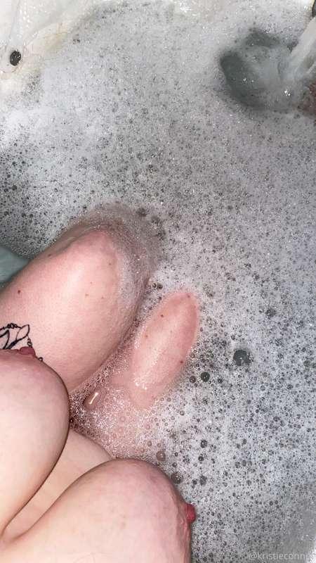 First bath in so long. It feels so nice on my sore body but ..