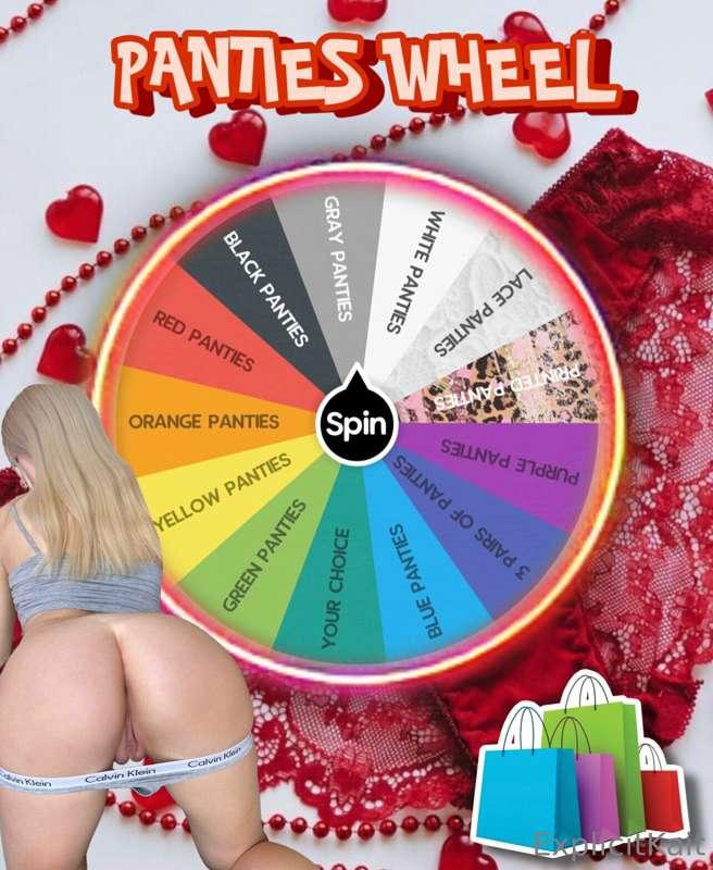 🎡 𝗣𝗔𝗡𝗧𝗜𝗘𝗦 𝗪𝗛𝗘𝗘𝗟 𝗦𝗣𝗜𝗡 🎡
Ever wanted to know what my pussy sme..