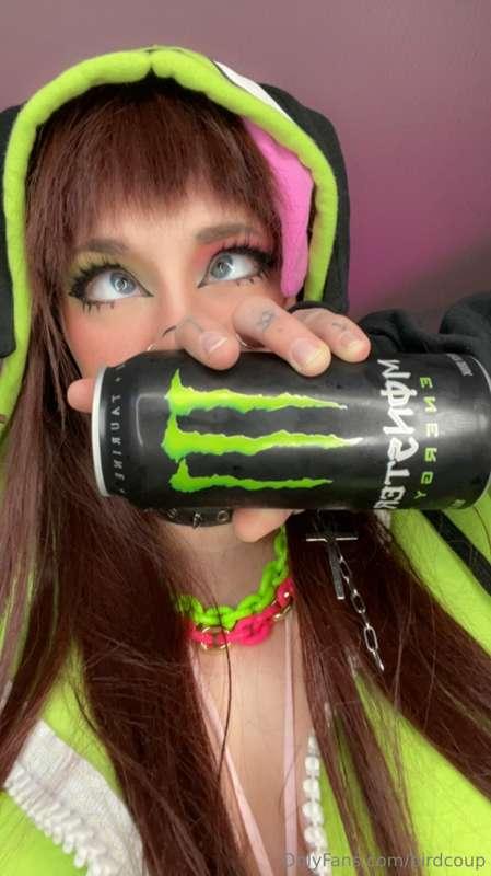You wake up and it’s 2005… Scene girl is drinking a Monster ..