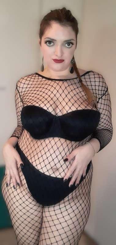 Mommy's Fishnet Bodysuit Photos