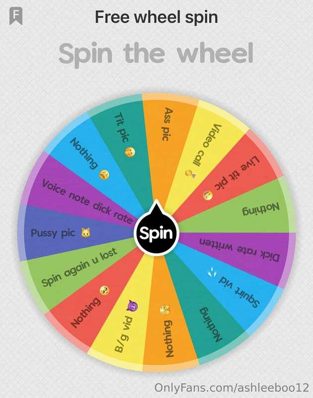 ❌❌❌ WHEEL SPIN FINISHED ❌❌❌  More freebies to come thank you..