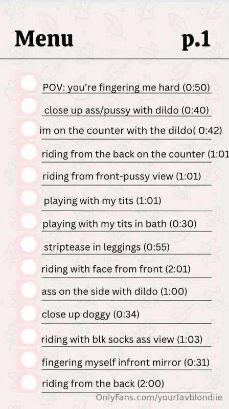 📌Here is a menu of every video I have ever made;) let me kno..