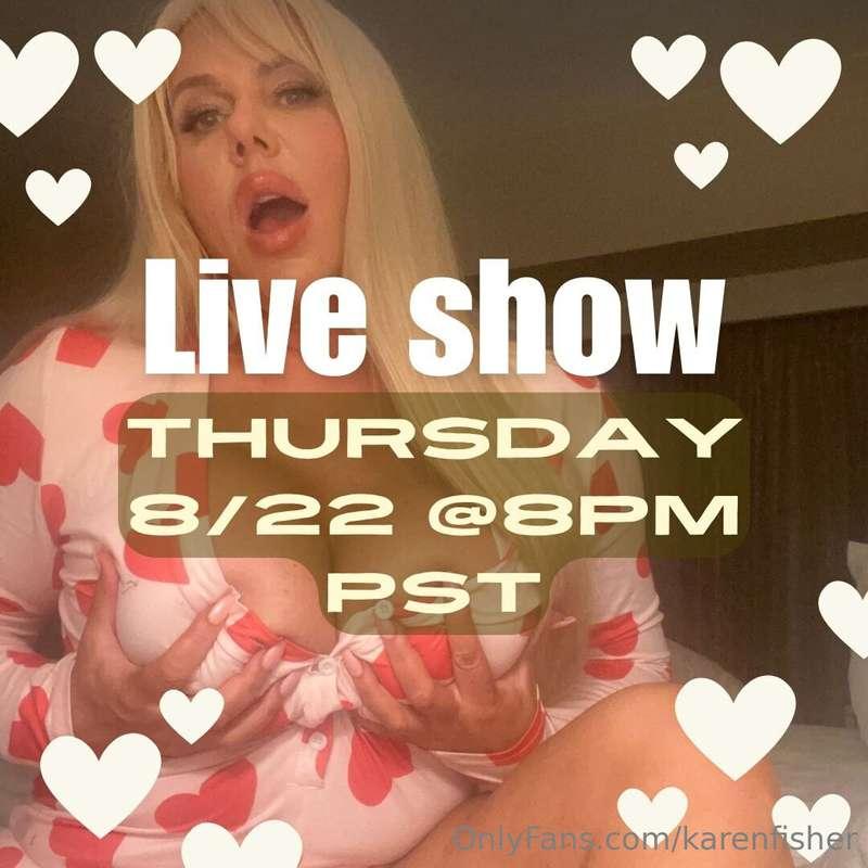 # Going LIVE this Thursday!! Who's joining me?!   ❤️ Anyone ..