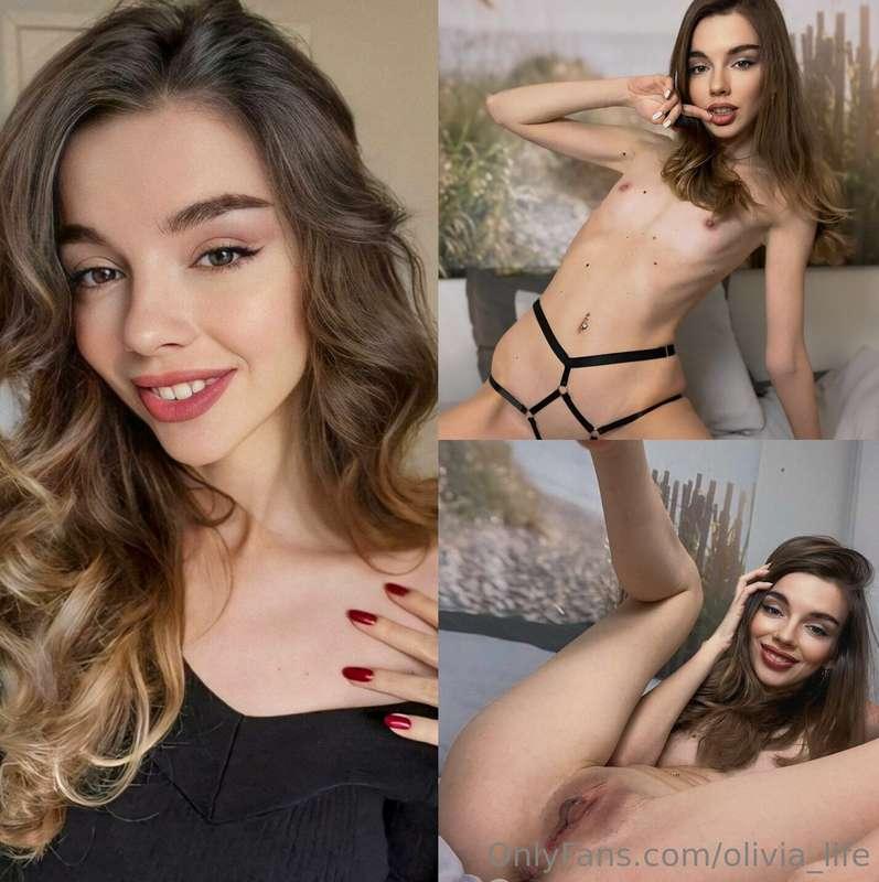 Wow🥵
 @victoria_skinny This hot brunette has such a tight pu..
