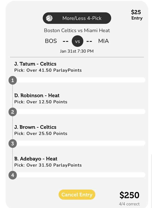Parlay play 