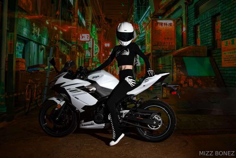 On Brand with these shots - Mizz Bonez ☠️🏍️💨