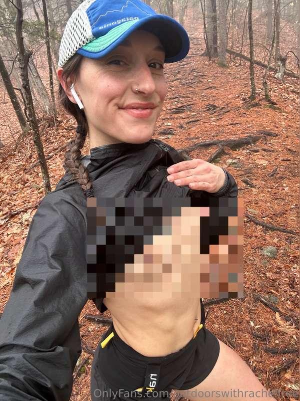 Hopefully my tits don't distract you and make you fall...