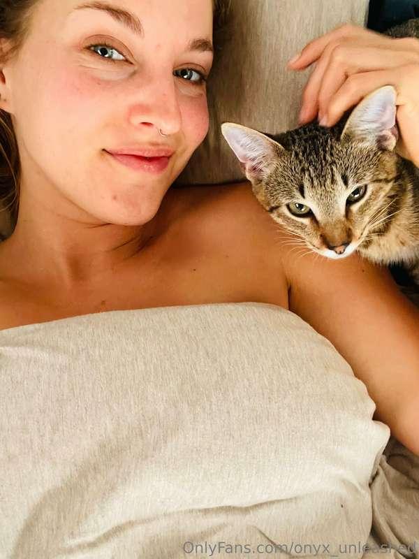 Missin’ this pretty kitty!  Curious to see me play with mine..