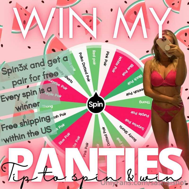 👙 PANTIES PANTIES PANTIES 👙 

NEW NEW NEW Wheel & YOU CANNOT..