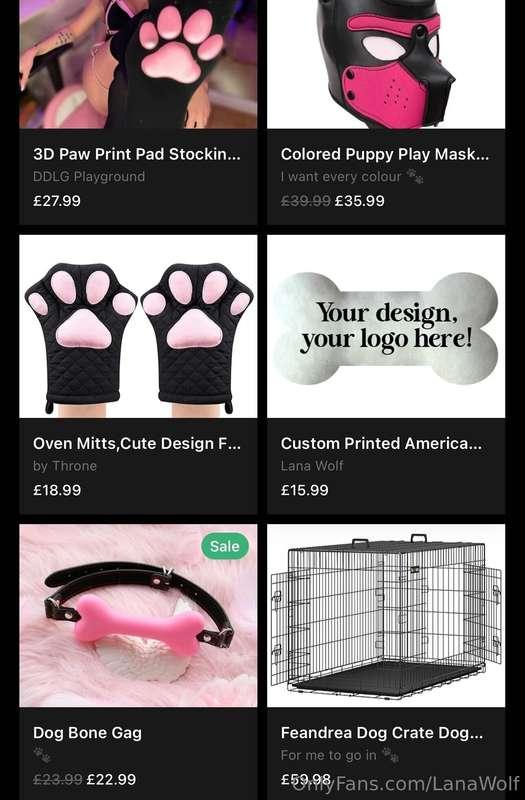 I got horny and made a Throne wish list for puppy and hucow ..