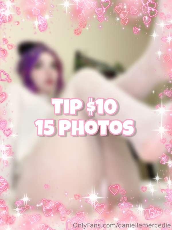 Tip $10for 15 more photos of this set 💗