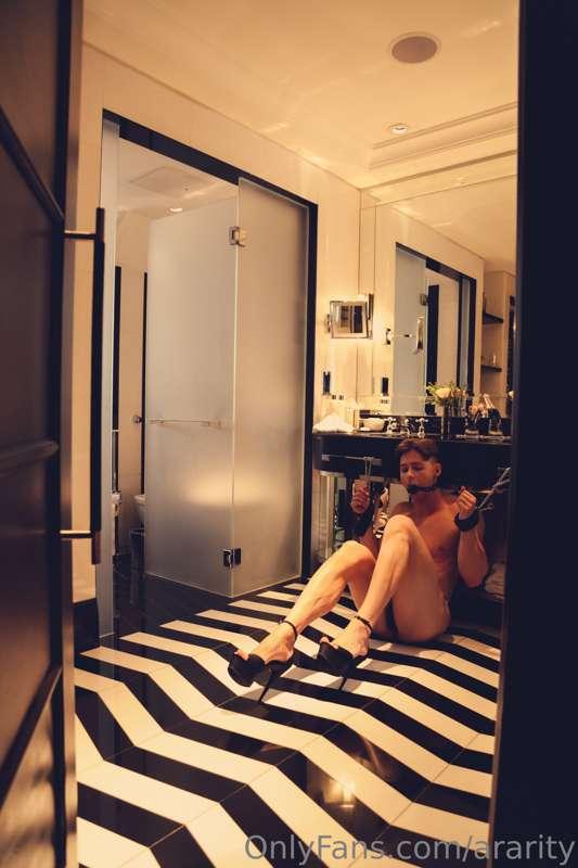 Waiting for Mistress to come out of the shower 💦