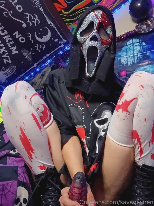 🖤❤️Riding This Thick Black & Red Fantasy Dildo