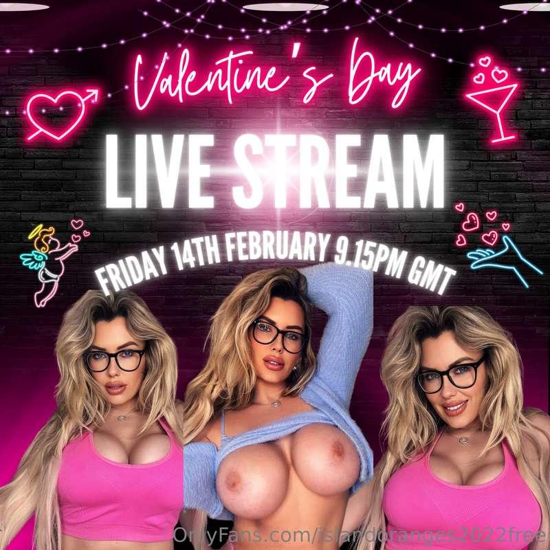❤️ Valentine’s LIVE show❤️Join me for v day baby! 😍💓😍 Let’s ..