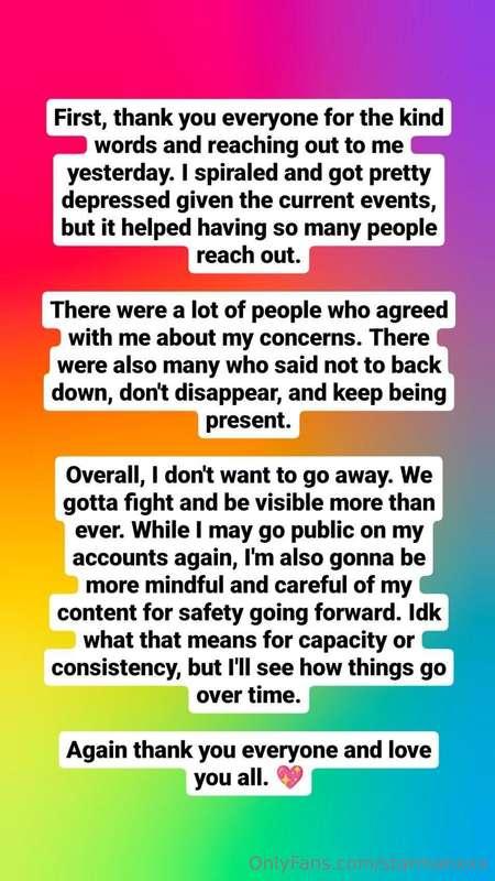 Sharing my Instagram post here. I want to stick around and b..