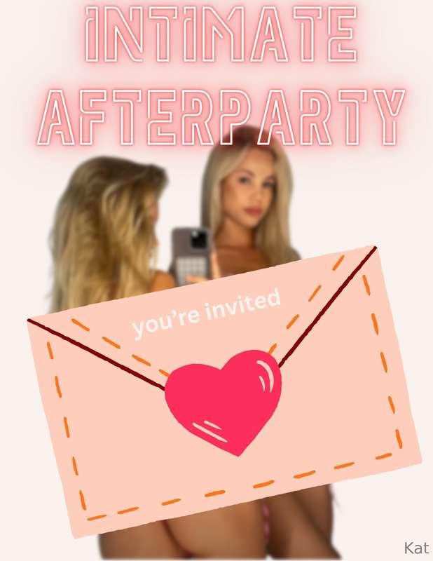 Real ones know the real fun happens at the afterparty… 😈 You..